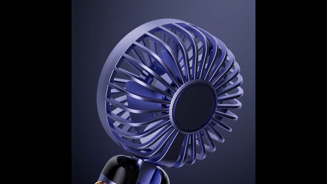 Mini Ventilatore Portatile Ricaricabile – 1200 MAh, Silenzioso, Con Gancio Pieghevole Per Scrivania E Viaggi