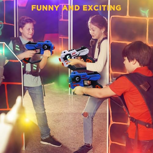 Image of SAMTOP Laser Tag Set Children, Laser Gun Game with Projector for Boys, Multifunctional Laser Tag Gift Boy 6 7 8 9 10 11 12 Years