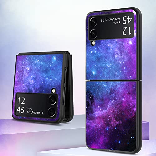 Coque phosphorescente Galaxy Z Flip 3 protégeant des rayures style espace