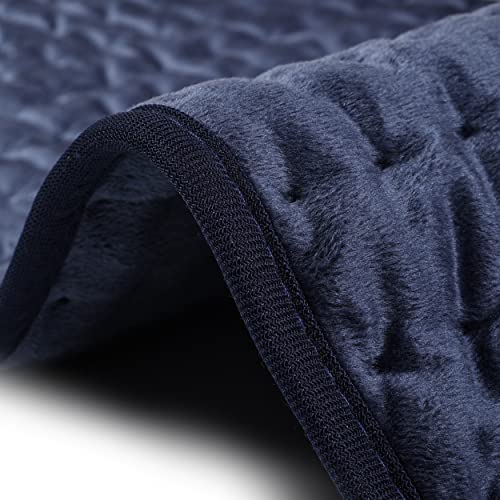 Image of Heating Pad Electric Heat Pad, Hot Heated Pad,Multiple Temp and Timer Settings,Suitable for Shoulders, Neck, arms, Abdomen, Back, Legs, etc. (Navyblue, 24 inchX12 inch)