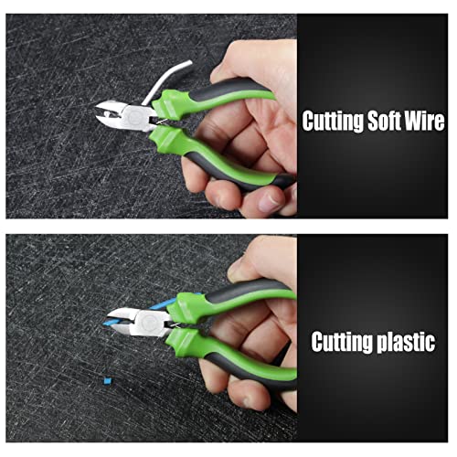 Image of Mini Diagonal Pliers 4.5 Inch Diagonal Cutting Pliers Diagonal Wire Cutting Pliers Wire Cutters Jewelry Making Pliers Handcraft Beading Repair Tool