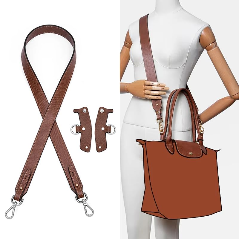 Image of Vachetta Leather Purse Strap Replacement for Longchamp Strap Kit