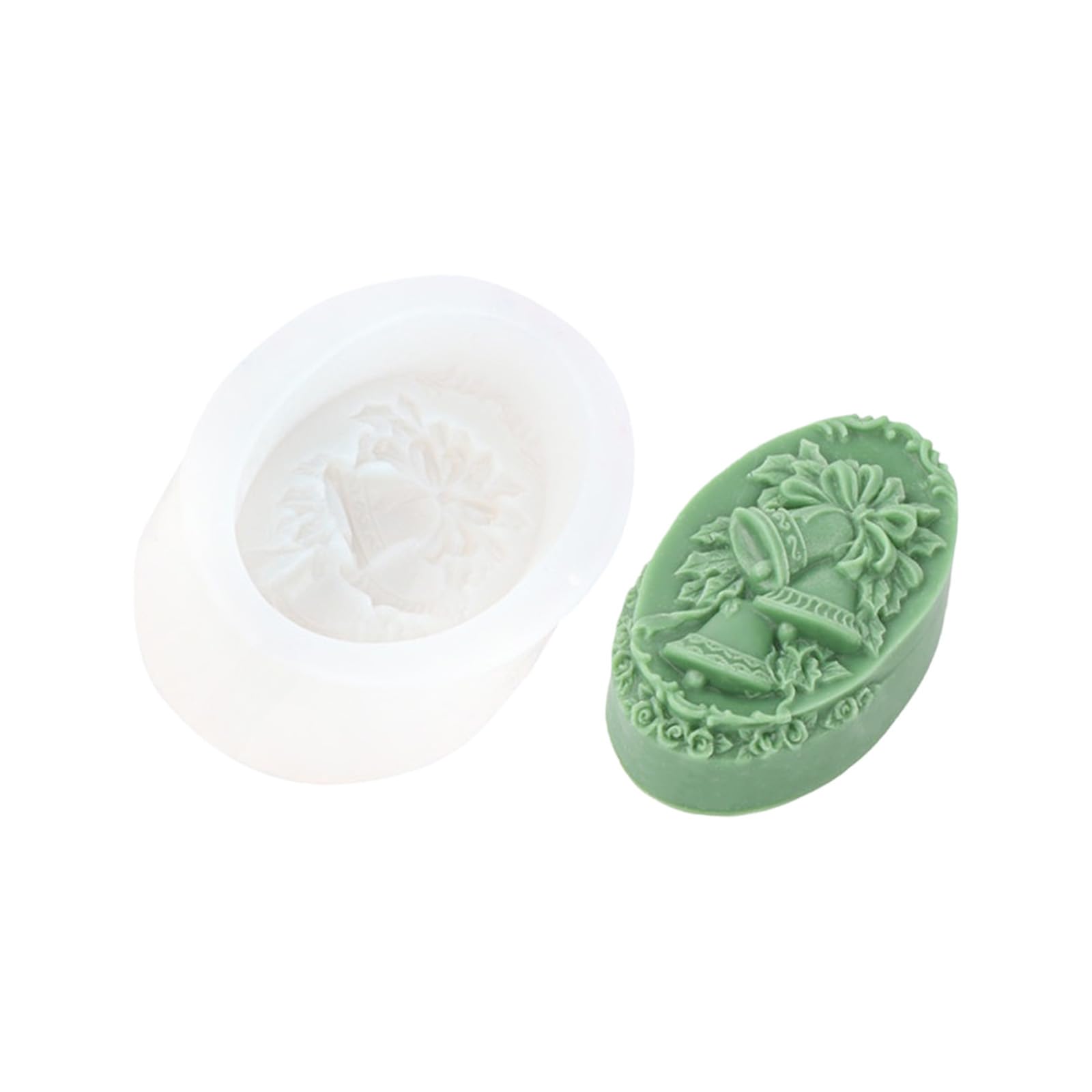 Kalttoy Silicone Christmas Mold Embossed Design for Epoxy Resin, Soap, Chocolate Holiday Craft Silicone Christmas Mold Temperature Molds