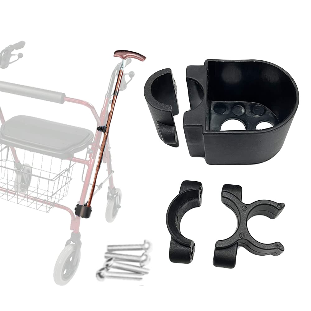 Buy Rollator Walker Cane Holder, Adjustable Crutch Bracket for