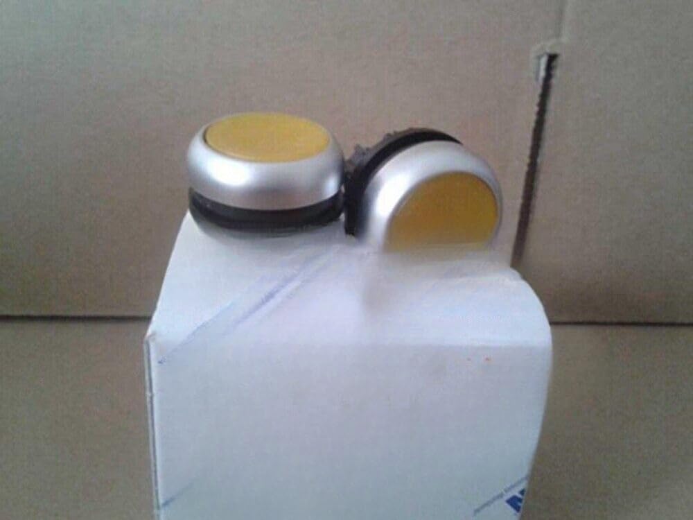 1pcs new Yellow button switch M22-DRL-Y