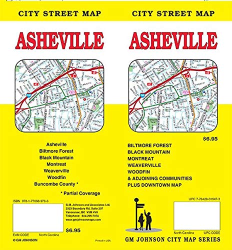 Asheville, North Carolina Street Map