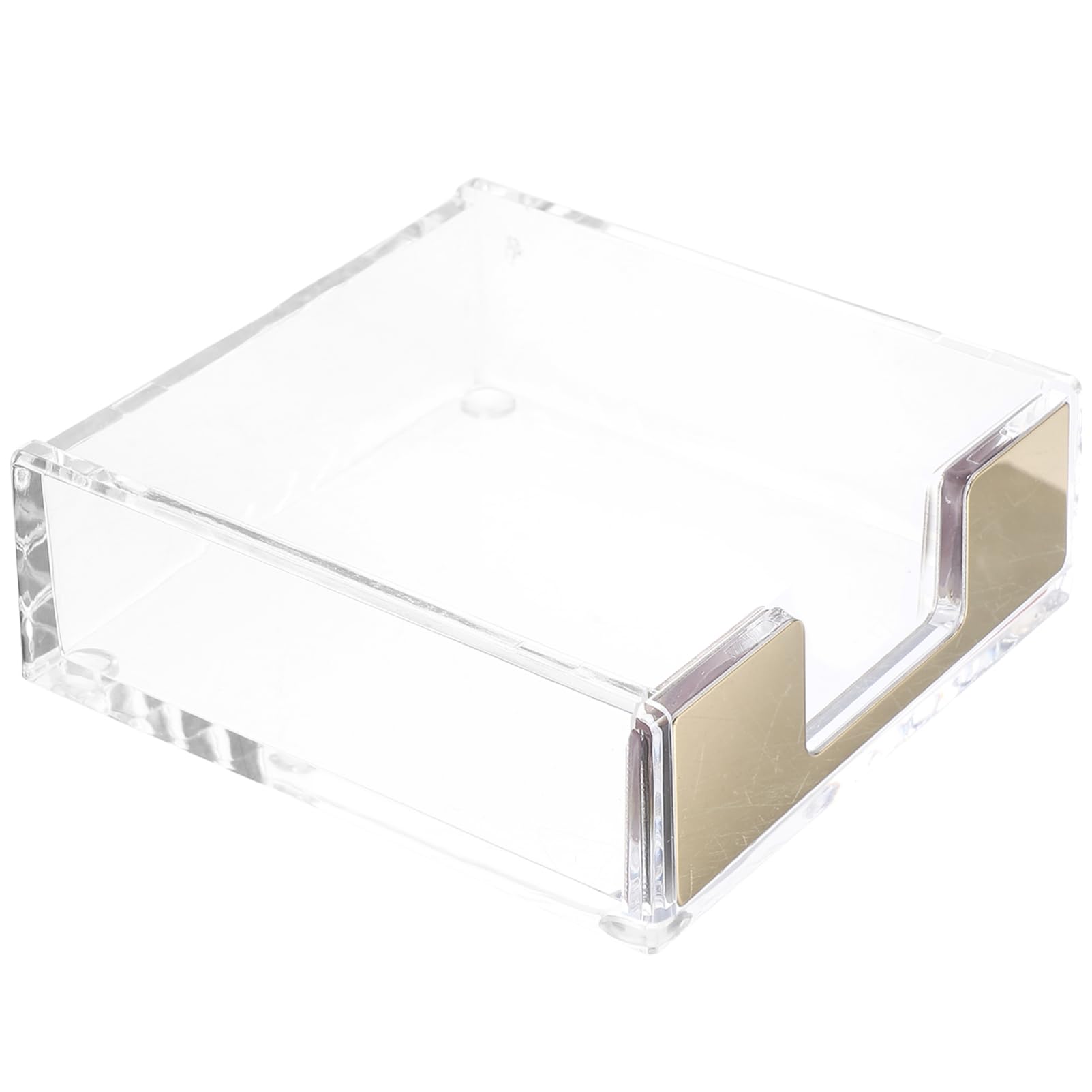 NUOBESTY 4 Pz contenitore per blocco note per ufficio padella contenitori scrivania organiser scrivania porta biglietti da visita per scrivania da donna accessori da scrivania in acrilico