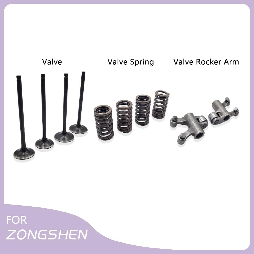 pieza distribución motor Compatible Con Zongshen NB300, Kit De Brazo Basculante De Resorte De Válvula De Motocicleta ZS174MN-5, Juego Completo Tren De Válvulas Motoland ATAKI varilla empujadora escape | NB300 Valve Rocker