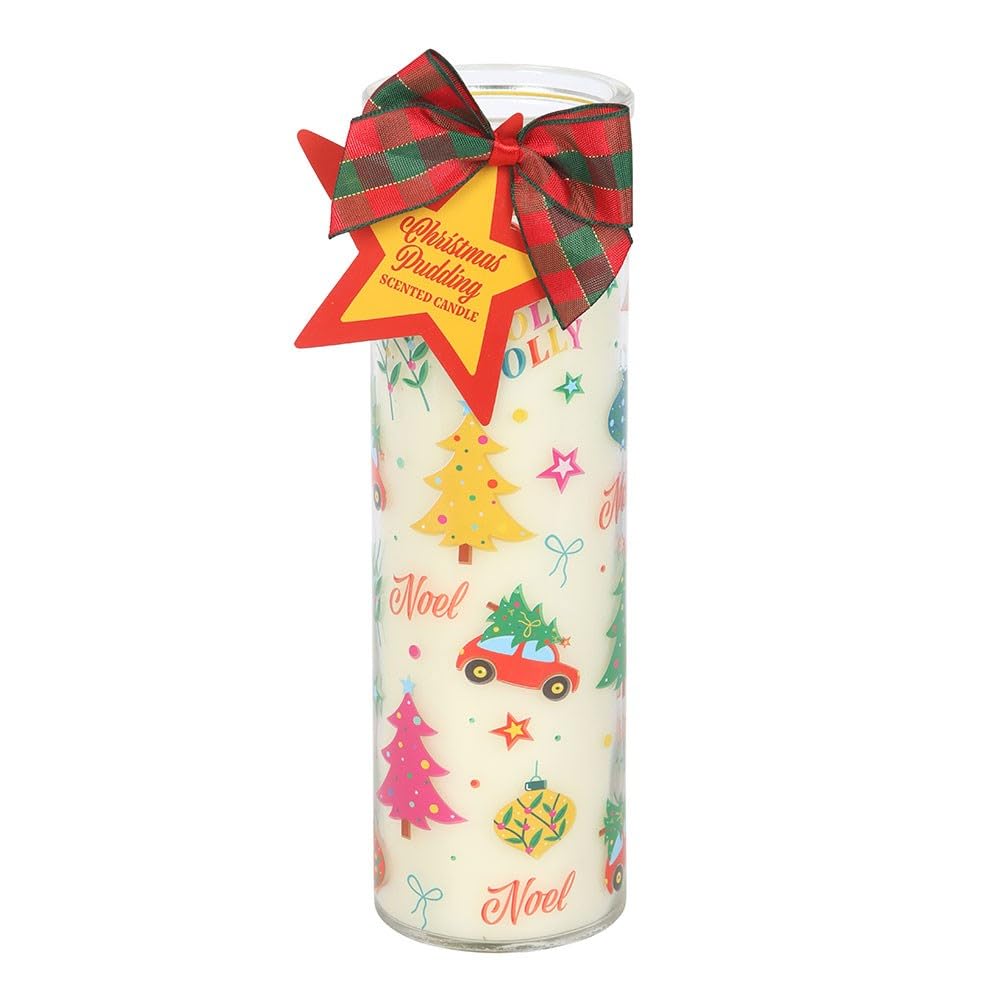 Blue Pirate Nostalgic Christmas Print Christmas Pudding Scented Tube Candle