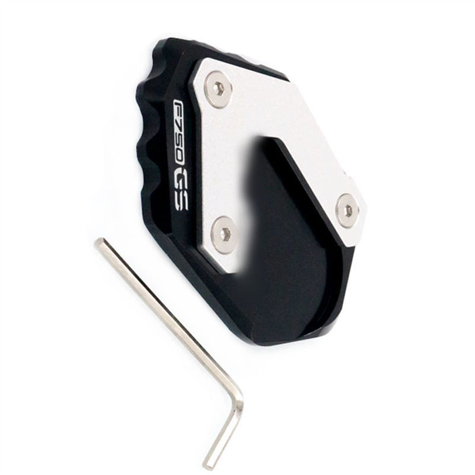 Moto CNC BéQuille Pied LatéRal Extension Agrandir Plaque De Support De