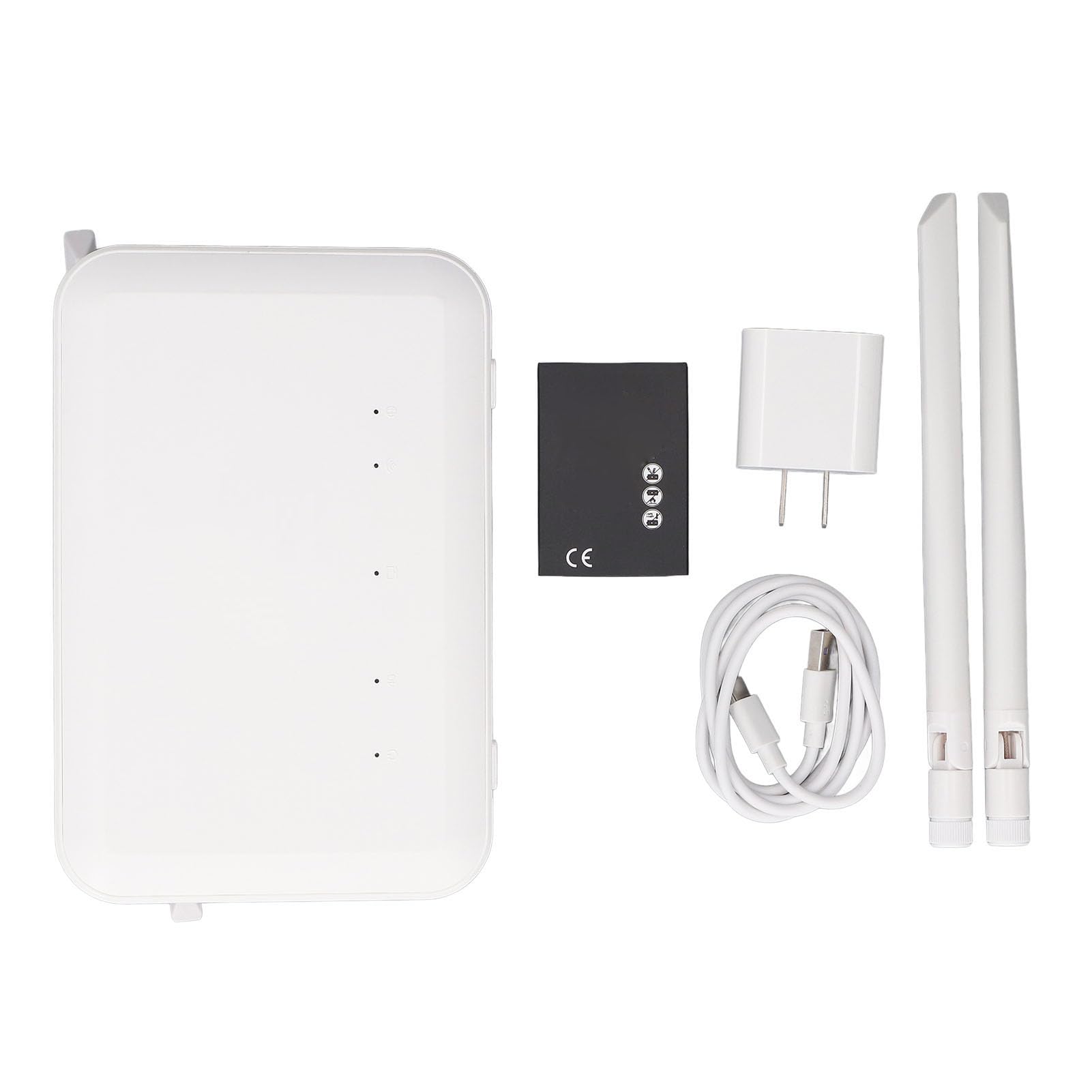 Router 4G LTE CPE, Router 4G LTE CPE z 4 Antenami, Gniazdo Karty SIM, Odblokowany Akumulator 300Mbps 4000mAh 4G LTE z Portem LAN (Garsentepmiwat5s8-12)