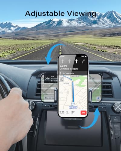 APPS2Car Car Phone Holder，CD Slot Phone Holder,360° Rotation Car Phone Mount,CD Holder Compatible 4.0''-7.0'' Smartphones - Image 3