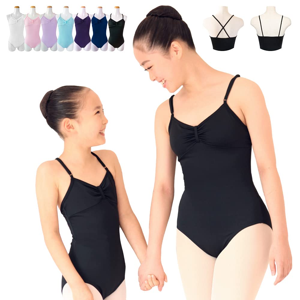 ブラックレオタード Lサイズ 日本製 Amazon | バレエ レオタード 子供～大人【リボンパッセ・ブラック