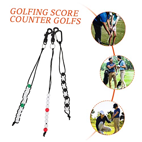 BESPORTBLE Contador de Golpes para Golf, 6 piezas, Cuentas Marcadoras de Puntuación, Cadenas para Marcación, Fácil de Usar miniatura 3