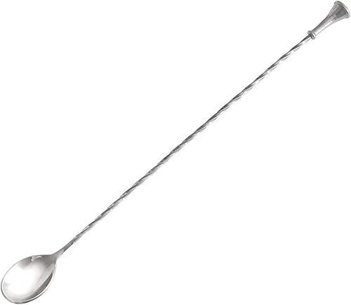 Crafthouse by Fortessa - Herramientas profesionales de metal para bar/bar de Charles Joly, cuchara de barra trenzada de acero inoxidable de 12.5