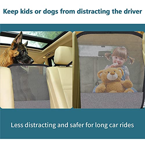 Petsfit Hundegitter Auto für Hunde Universal Trenngitter Hundenetz Auto Hunde mit Aufbewahrungstasche,Verstellbares Seil und Haken,SUV Hundegitter für den sicheren Transport