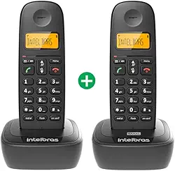 Kit Telefone Sem Fio Digital com Ramal Adicional TS 2512 Preto Intelbras