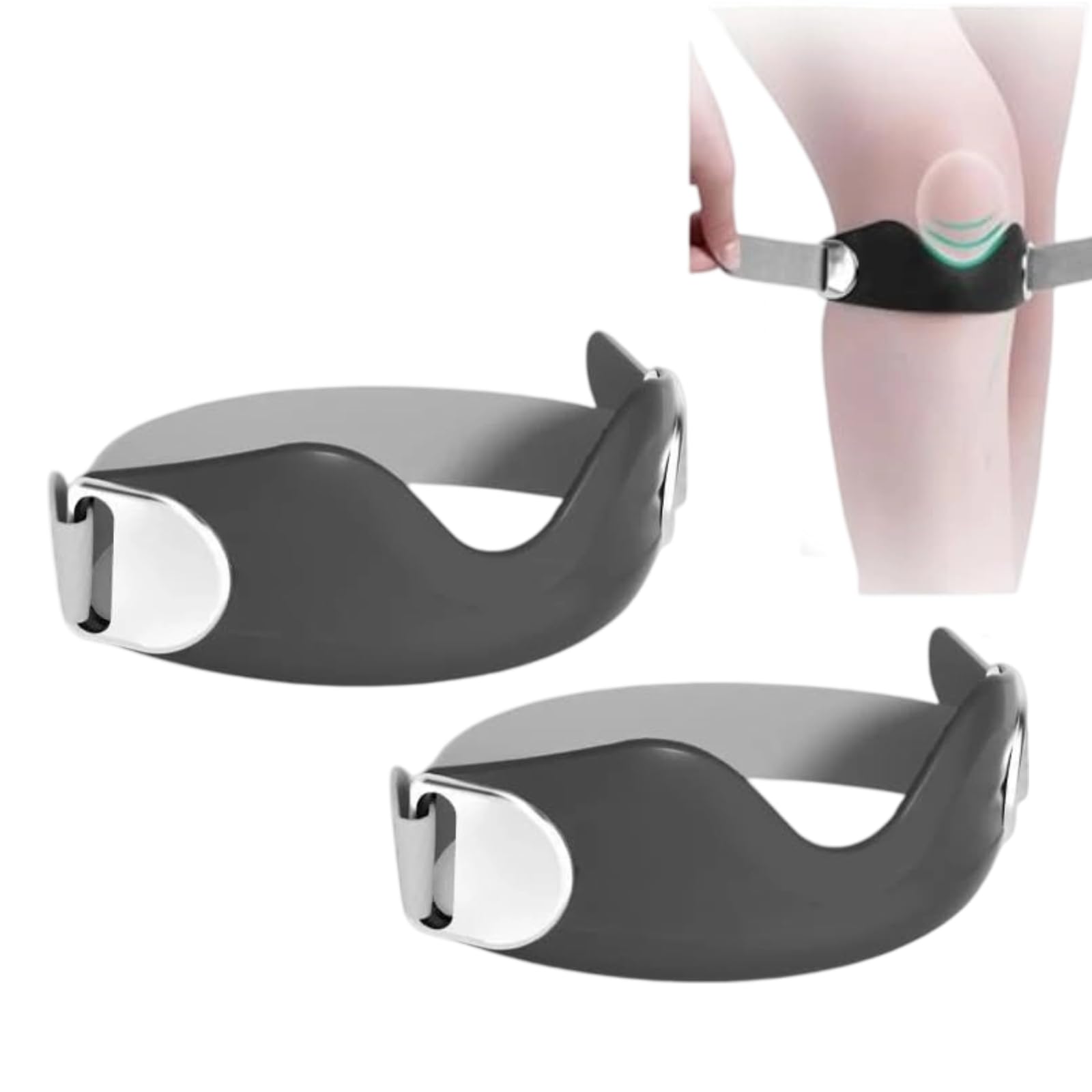 【日本の整形外科医30名が共同推奨】膝蓋骨ストラップ 2/4個入 スポーツ用膝蓋骨サポーター プロ仕様 膝サポーター ひざ用 膝痛緩和ブレイス 登山/ハイキング/ジョギング/サッカー/野球/バレーボール/ランニングなどスポーツ全般 日常生活 男女兼用