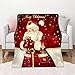 Produktbild Chickwin Weihnachten 3D Flanelldecke Kuscheldecke, Super Soft Weiche Wohndecke Warm Flauschige Decke TV-Decke Mikrofaserdecke Sofadecke oder Bettüberwurf Tagesdecke (Weihnachtsmann,150x220cm)