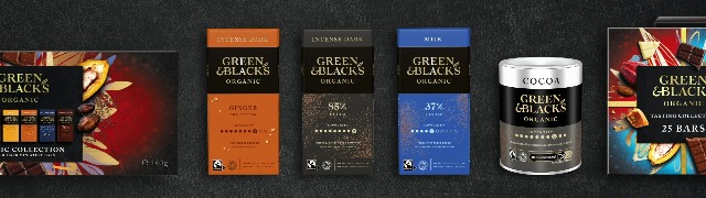 Green & Black's Organic Tasting Collection, Box of 25 Assorted