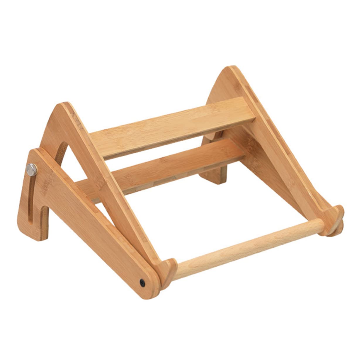 Levemolo Supporto Verticale Laptop in Legno, Scrivania Portatile per Laptop, Altezza Regolabile, Dissipazione del Calore, Angolo Ergonomico per Casa e Ufficio