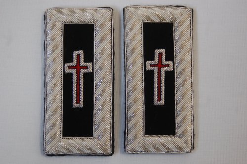 Masonic York Rite Knights Templar Shoulder Boards "Sir Knight"