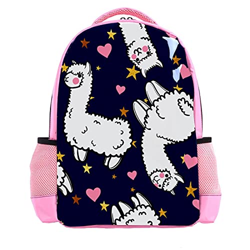 Sac à dos enfant garçon lama multicolore pour école maternelle et loisirs