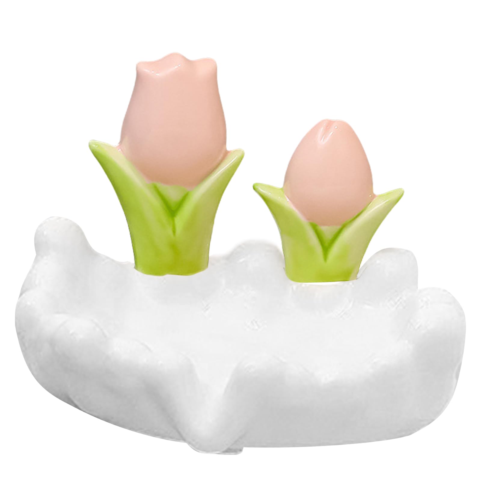 Porte-savon en céramique haut de gamme aux détails floraux pour salle de bain