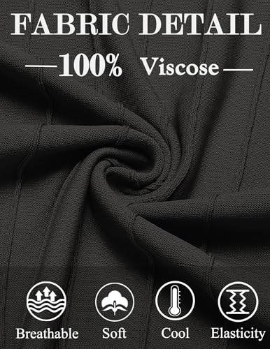 COOFANDY Men’s T- Shirts Short Sleeve Knit Sweater Shirt Casual Crewneck Ribbed Pullover Tees