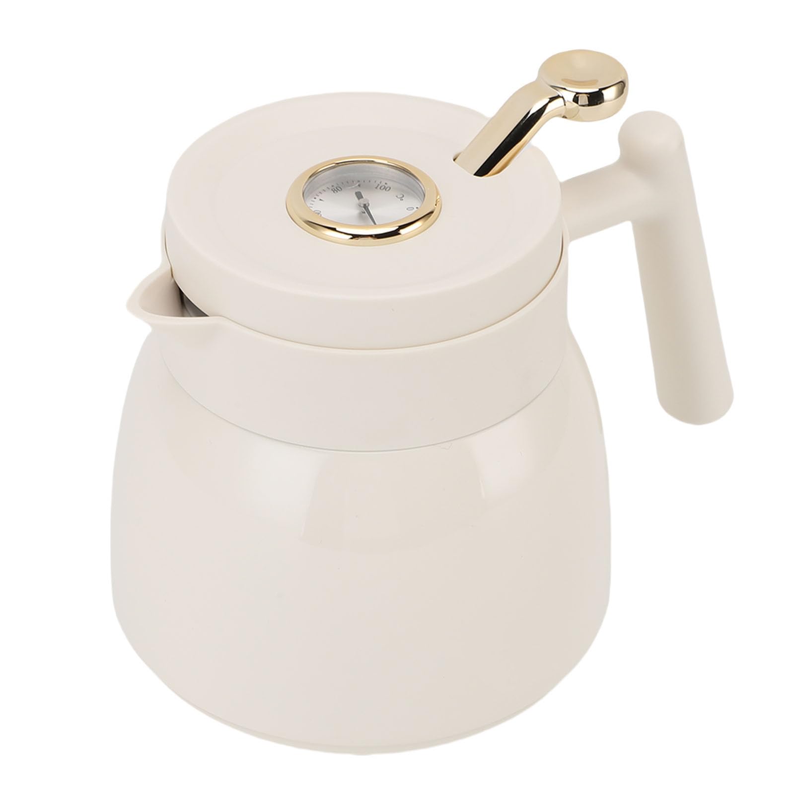 BRRNOO Teiera Termica 880ml con Display Meccanico della Temperatura, per