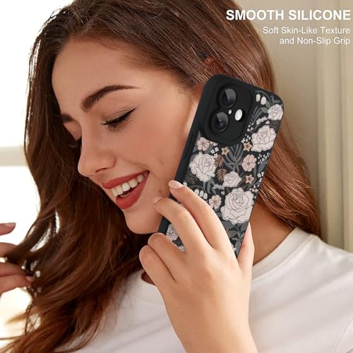 Image of ZIYE for iPhone 17 Case White Flower Pattern Phone Case