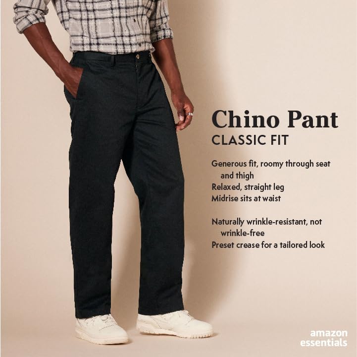 Men's Classic-Fit Wrinkle-Resistant Chino Trousers - Big & Tall - Image 2