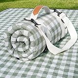 Genovega Waterproof Picnic Blanket Beach Outdoor Camping Mat Rug Extra Large Foldable Cute Big Travel Essential Accessories Gift Park Patio Lawn Garden Grass Play Music Festival Concert Must Have