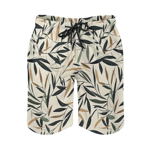 Floral Swimming Trunks for Men with Compression Hawaiian Quick Dry Print Board Shorts Summer Beach Shorts with Pockets2