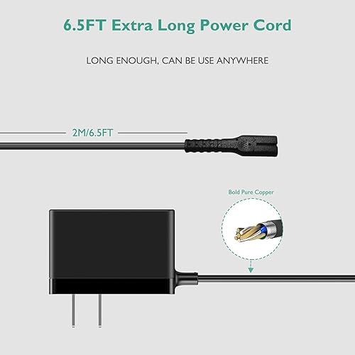 Miniatura 5 de para LABIGO - Cargador eléctrico giratorio para fregador, adaptador de 9 V compatible con LABIGO inalámbrico Spin Scrubber LA1 Pro para Voweek