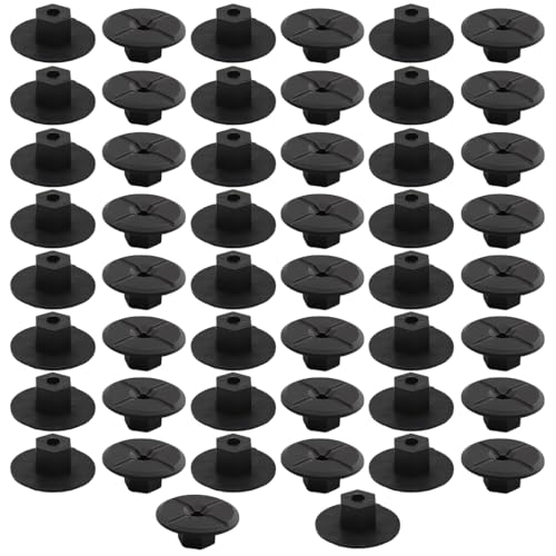 THQAE 50 Pcs Tuercas de plástico para coche, 2019900050 51711958025, protección de arco de rueda 4 mm, clips de fijación sin rosca, para Mercedes W201 W124 190D 260E V-W S-eat B-M-W