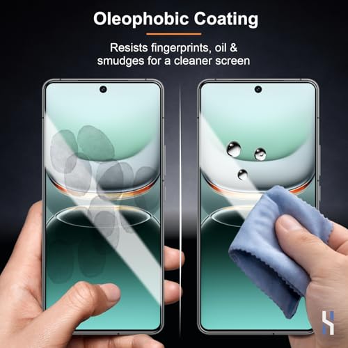Image of Tempered Glass for iQOO 13 (6.82 Inch) Military Grade 9H Screen Guard, Anti-Scratch, Shatterproof, Edge-to-Edge Full Coverage - Black Border