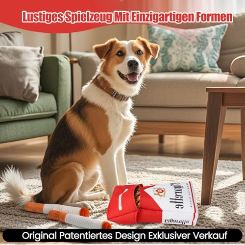 Aiorber Interaktives Hundespielzeug Quietschend, Unzerstörbar Plüsch quietschendes Hundekauspielzeug für Kleine, Mittelgroße und Große Hunde