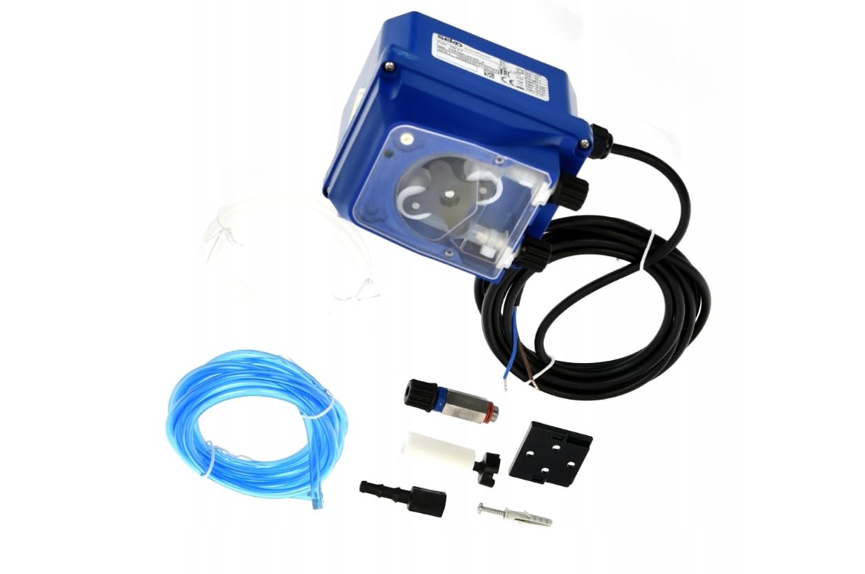 PER1 brillantante dosatore 0-0,7 l/h 230 V con set di collegamento - pompa peristaltica per macchine professionali - universale per gastronomia, hotel, grandi cucine e sistemi di lavaggio