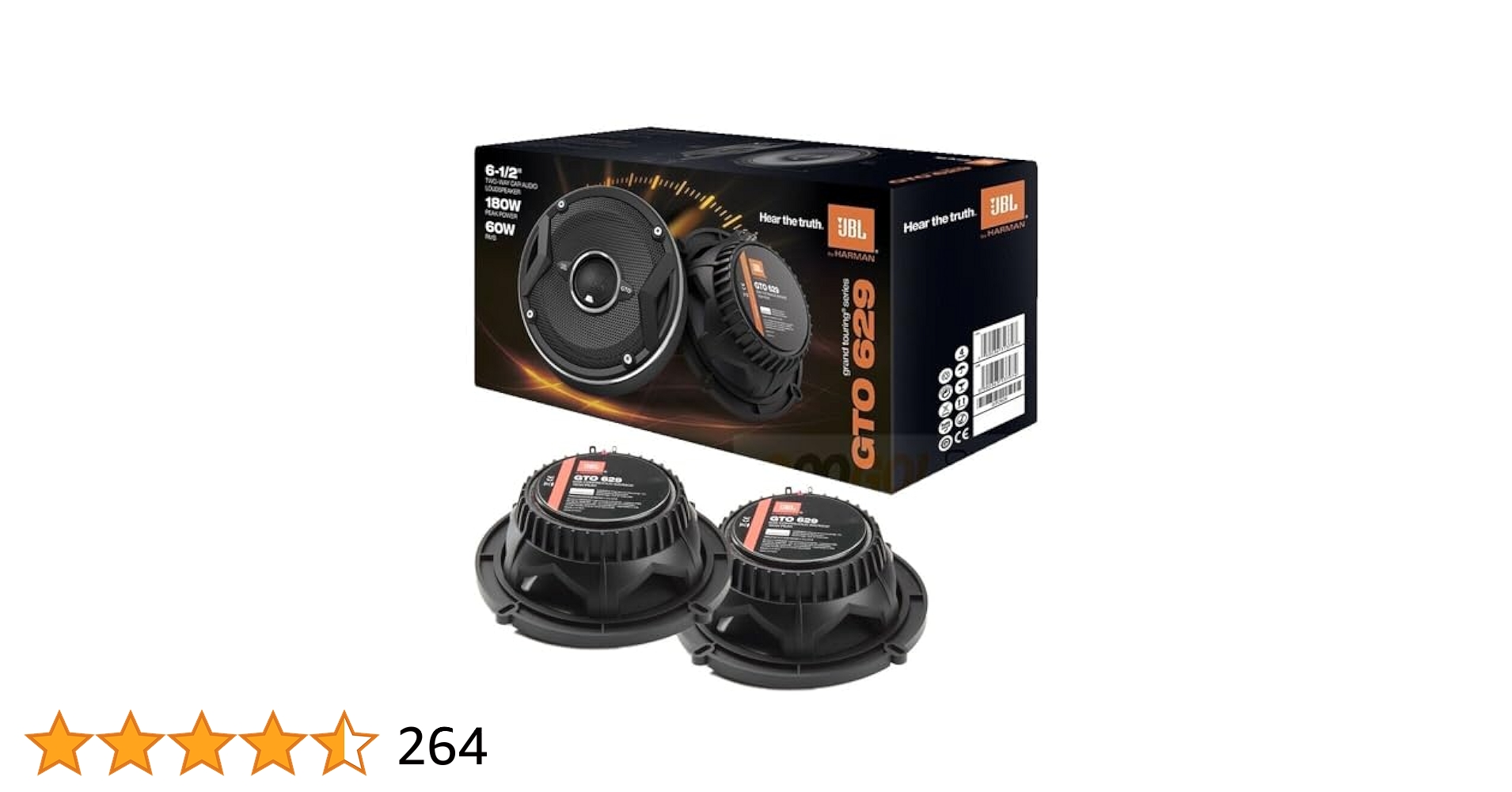 JBL GTO629 コアキシャル スピーカー 6-1/2インチ　16cm Amazon.com: JBL GTO629 Premium 6.5-Inch Co-Axial Speaker