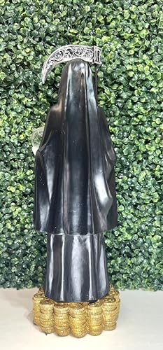Santa Muerte Figura Decorativa 20 pulgadas Negro miniatura 4
