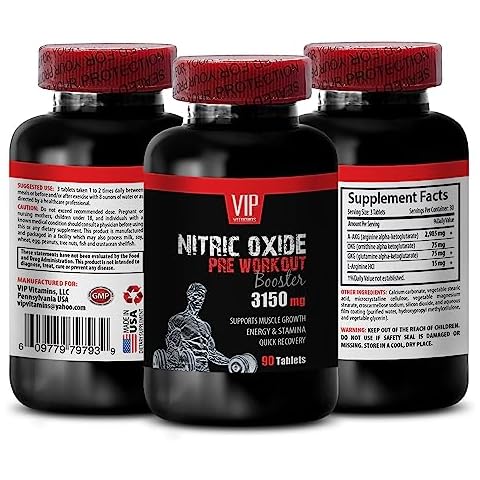 Nitric Oxide Powder Supplement - Nitric Oxide Pre-Workout Booster 3150mg - with L-Arginine, Arginine supplement, Nitric Oxide, Nitric Pump, Nitric oxide supplement, nitric oxide booster 90 Tablets Cover