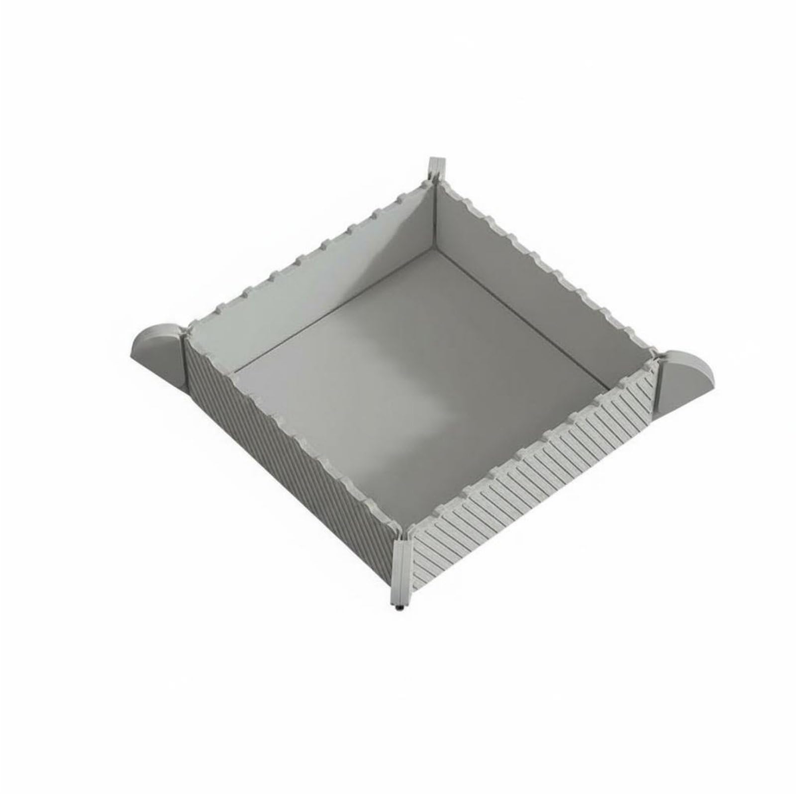 MYADDICTION Attractive Foldable Tray Multifunctional Foldable Silicone Mat Space Saving Folding Storage Box for Picnickers, Campers, Outdoor, Picnic, Camping, Gray-image-48