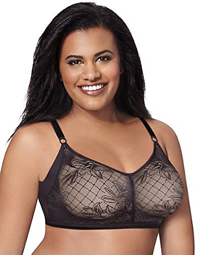 Just My Size Women's Undercover Slimming Wirefree Plus Size Bra (J228), White, 44C #TOP1