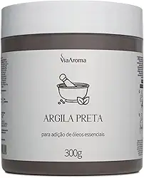 Argila Preta - Possui Ação Detox e Revitalizante| Indicado Para Todos Tipos De Pele 300g - Via Aroma