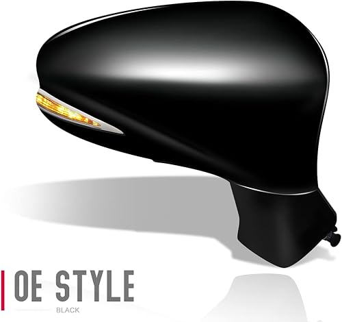 Miniatura 9 de DNA Motoring OEM-MR-LX1321135 - Espejo retrovisor de puerta lateral derecha con luz de charco de señal de giro de memoria compatible con ES350