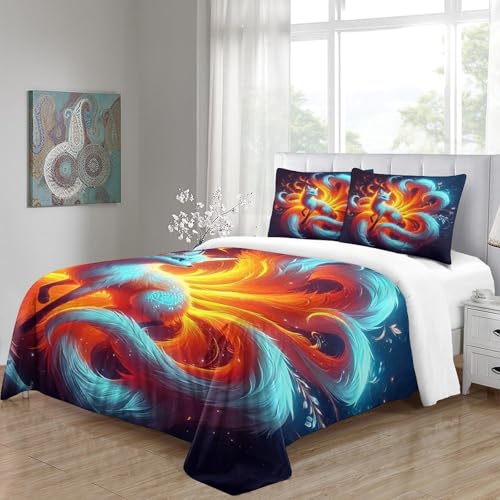 Linge de lit 140x200 cm avec fermeture éclair cachée pour éviter que la couette glisse