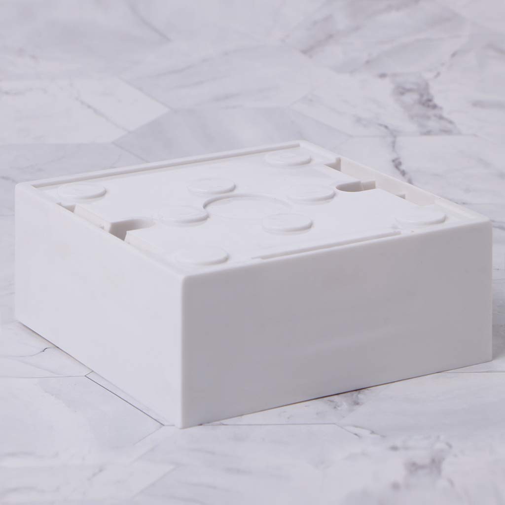 BOLOUY Easily Mount Back Box Plastomer Power Enclosures Wall Plate Junctions Box Electrical Outlet Box Single Gang White