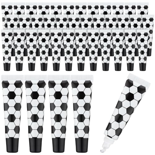 Image of 36 Pcs Soccer Lip Balm Bulk Soccer Team Gifts Vanilla Flavored Moisturizing Lip Repair for Women Players Fans Coaches Sports Party Supplies 0.35 oz