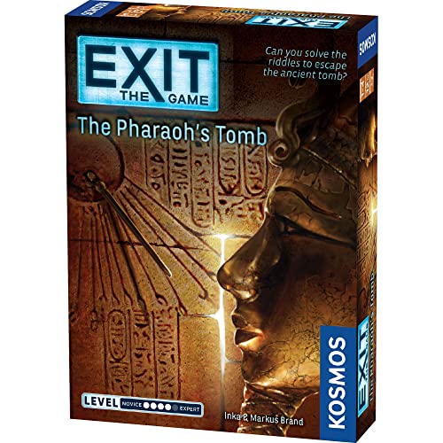 Exit: The Pharaoh's Tomb | Exit: The Game - A Kosmos Game | Kennerspiel Des Jahres Winner | Family-Friendly, Card-Based at-Home Escape Room Experience...